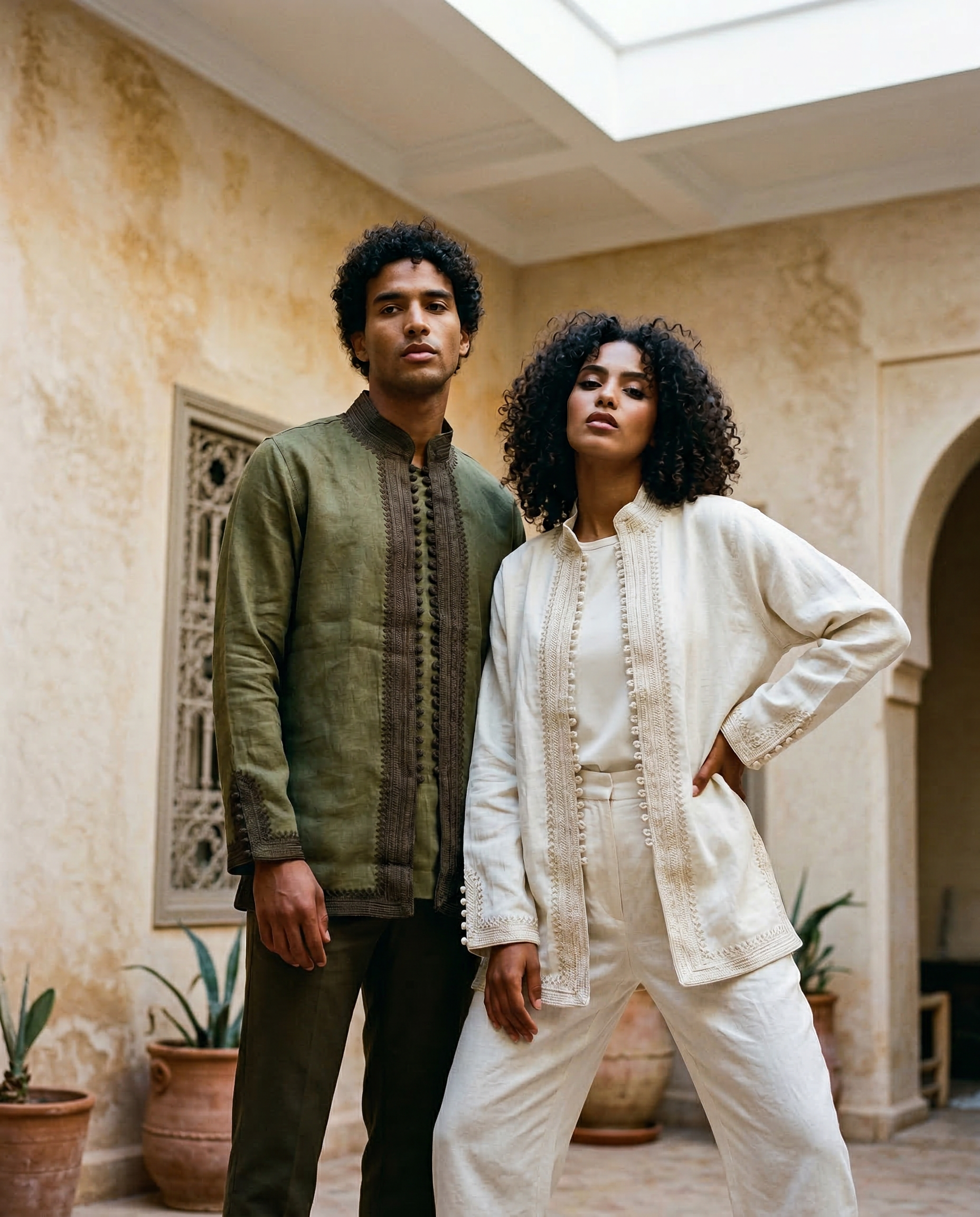 Chechchaouen Linen Jacket