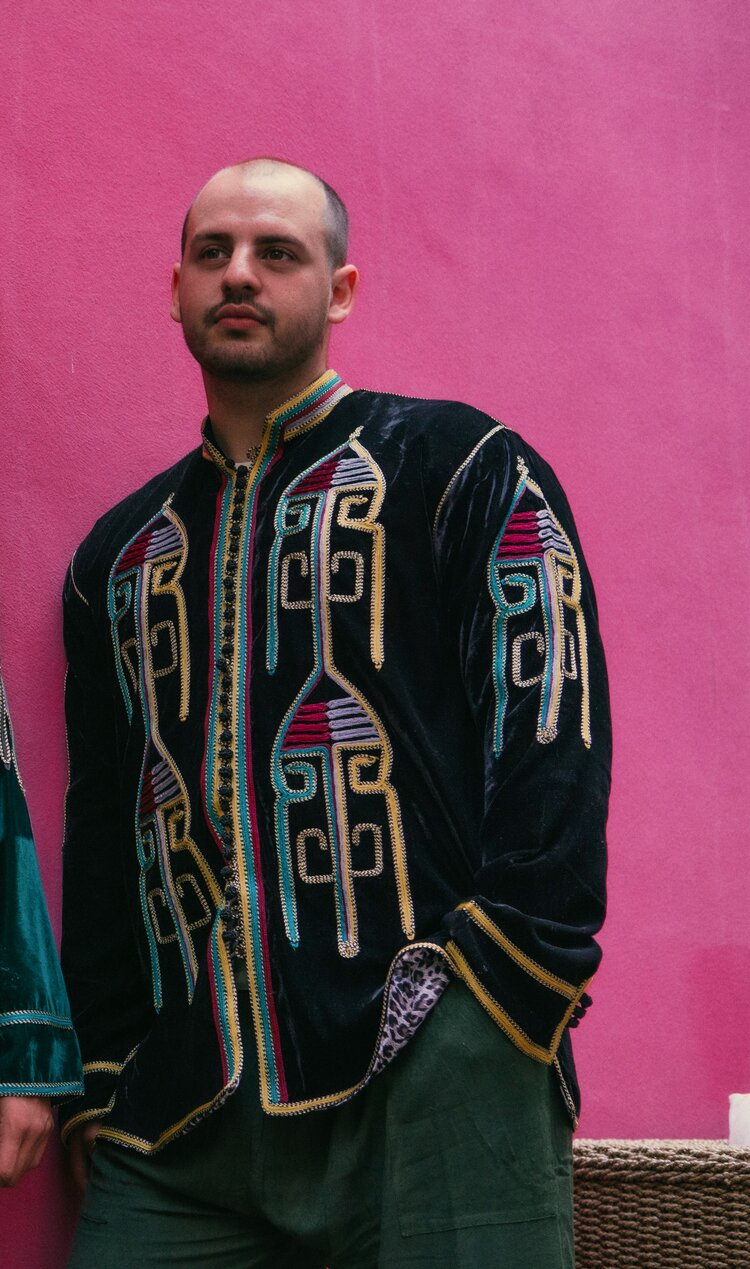 Asliah Velvet Jacket Black Men