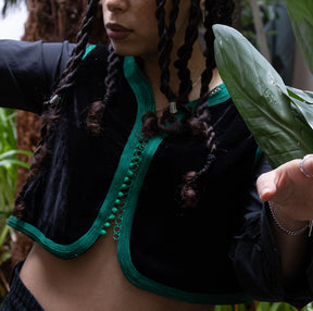 Majorelle Vest Black/Green