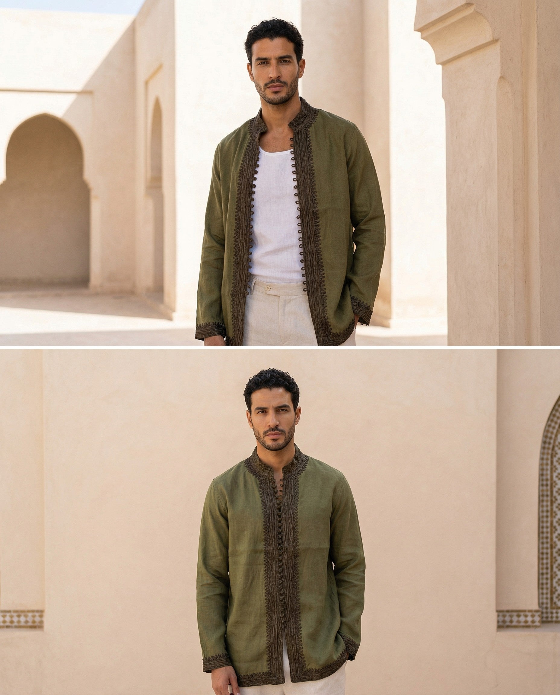 Chechchaouen Linen Green