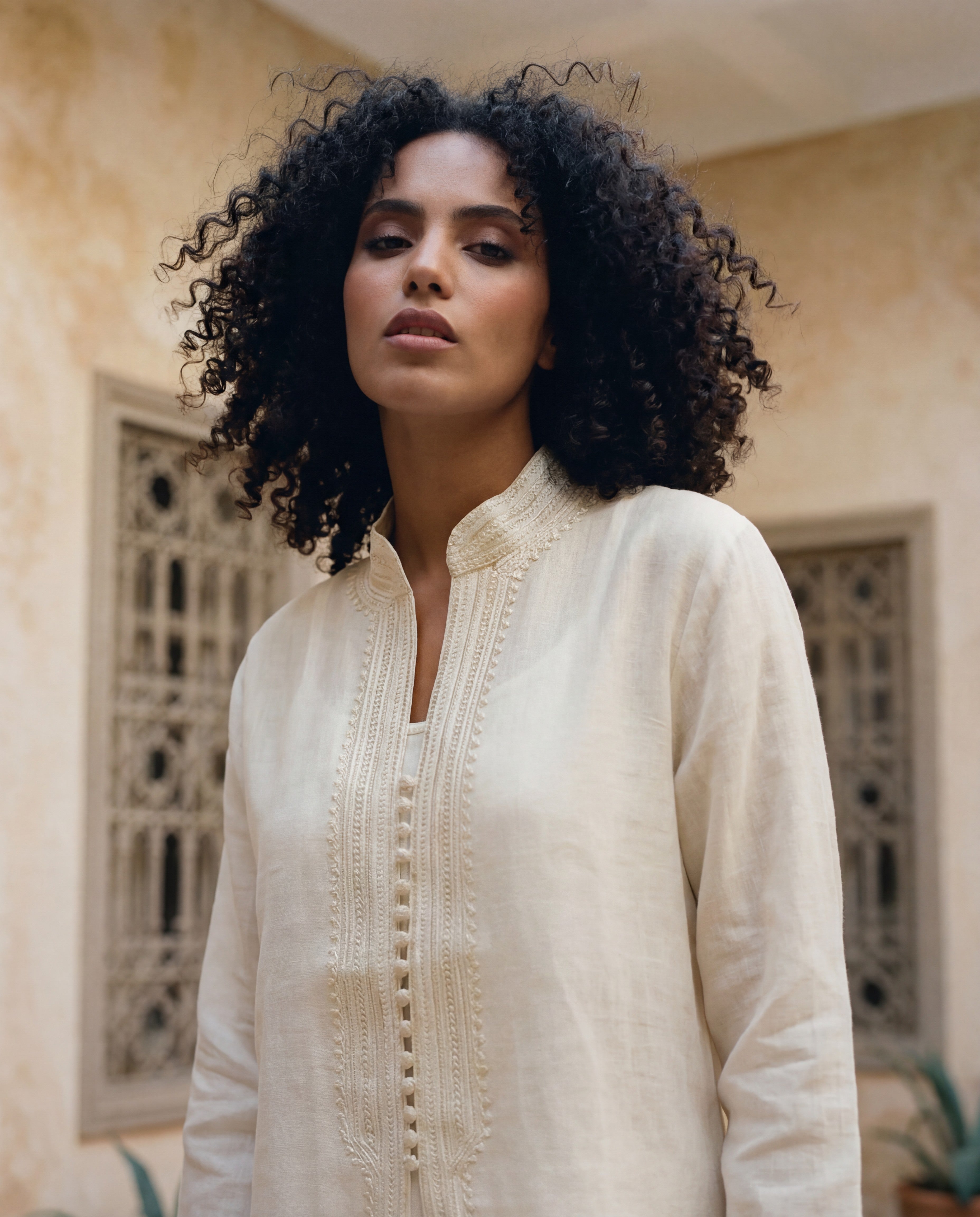 Chechchaouen Linen Jacket