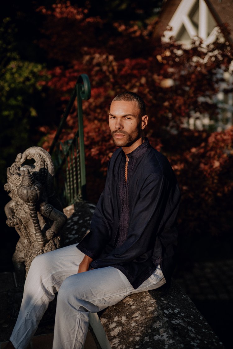 Chechchaouen Linen Jacket Men